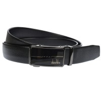 Curea barbati, casual-eleganta, din piele naturala latime 3.5 cm, negru - CK204N